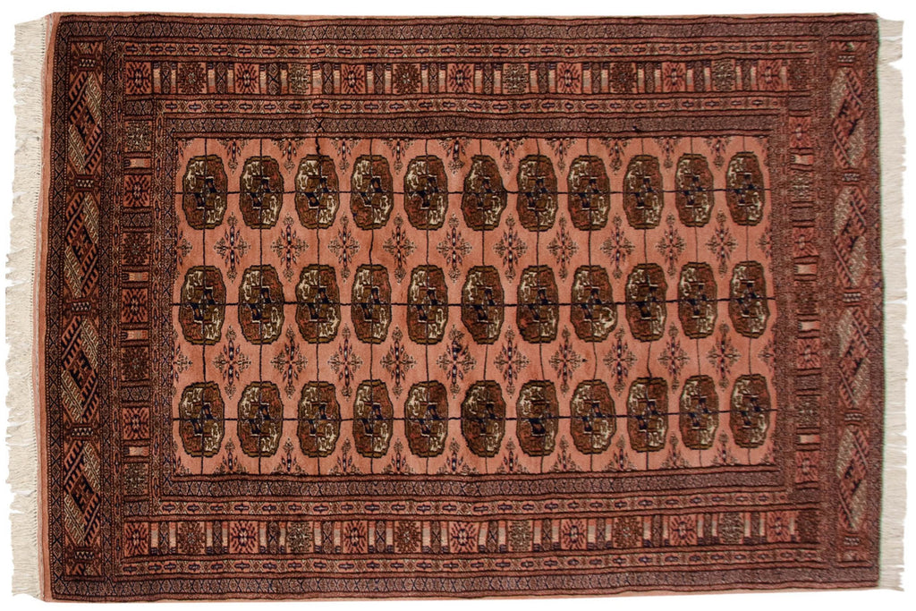 4x6 Vintage Fine Bokhara Rug