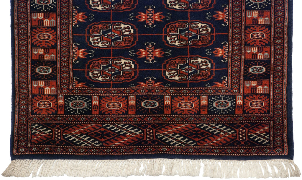 2.5x2.5 Vintage Fine Bokhara Square Rug Mat