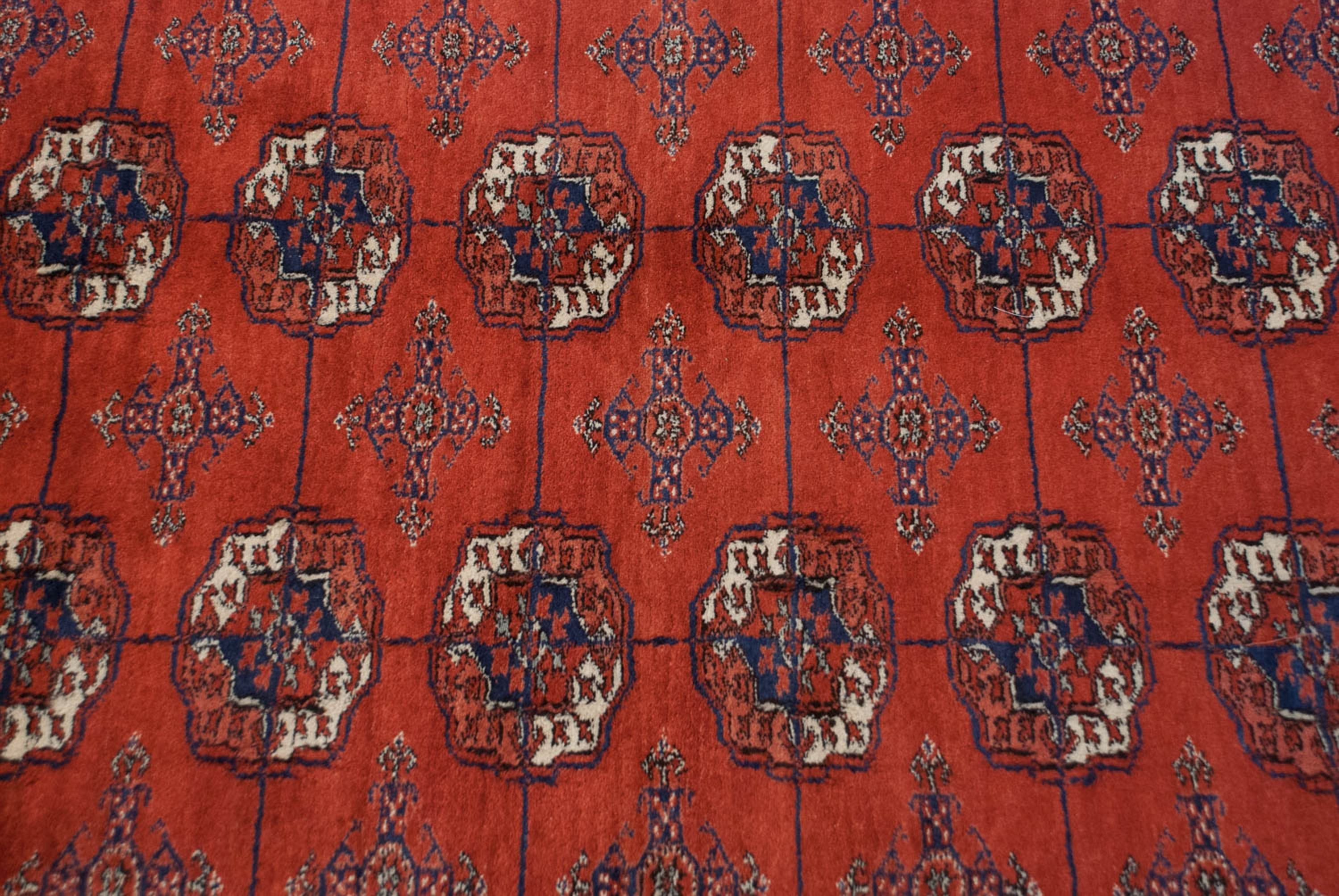 9x12.5 Vintage Fine Bokhara Carpet