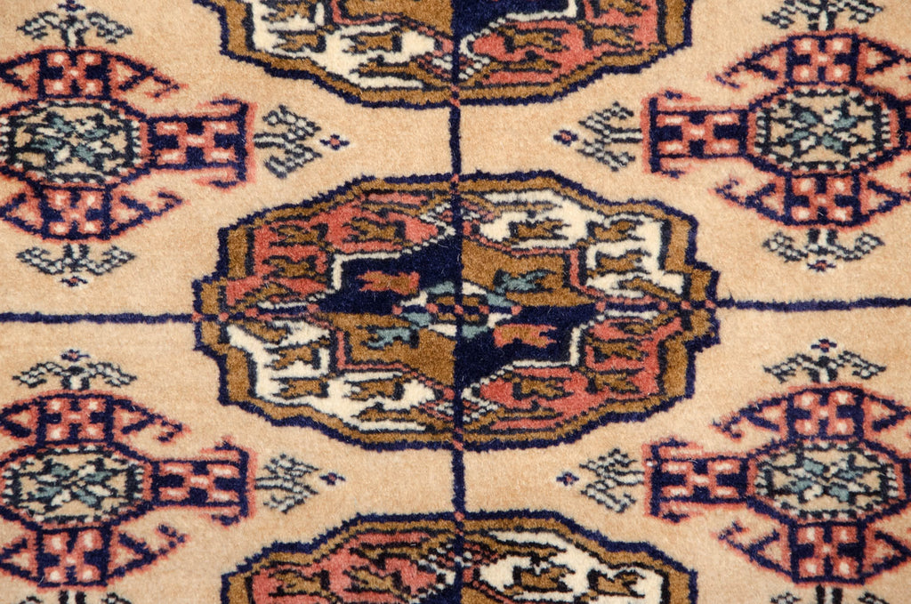 5x5.5 Vintage Fine Bokhara Square Rug