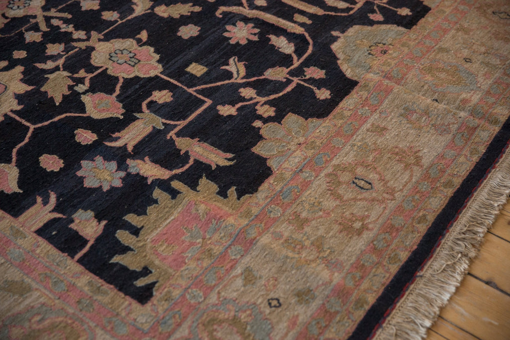 RESERVED 9x12 Vintage Tea Washed Indian Sultanabad Soumac Design Carpet