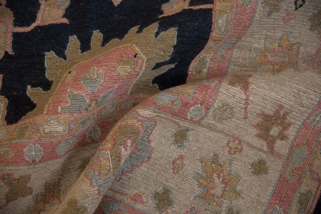 RESERVED 9x12 Vintage Tea Washed Indian Sultanabad Soumac Design Carpet