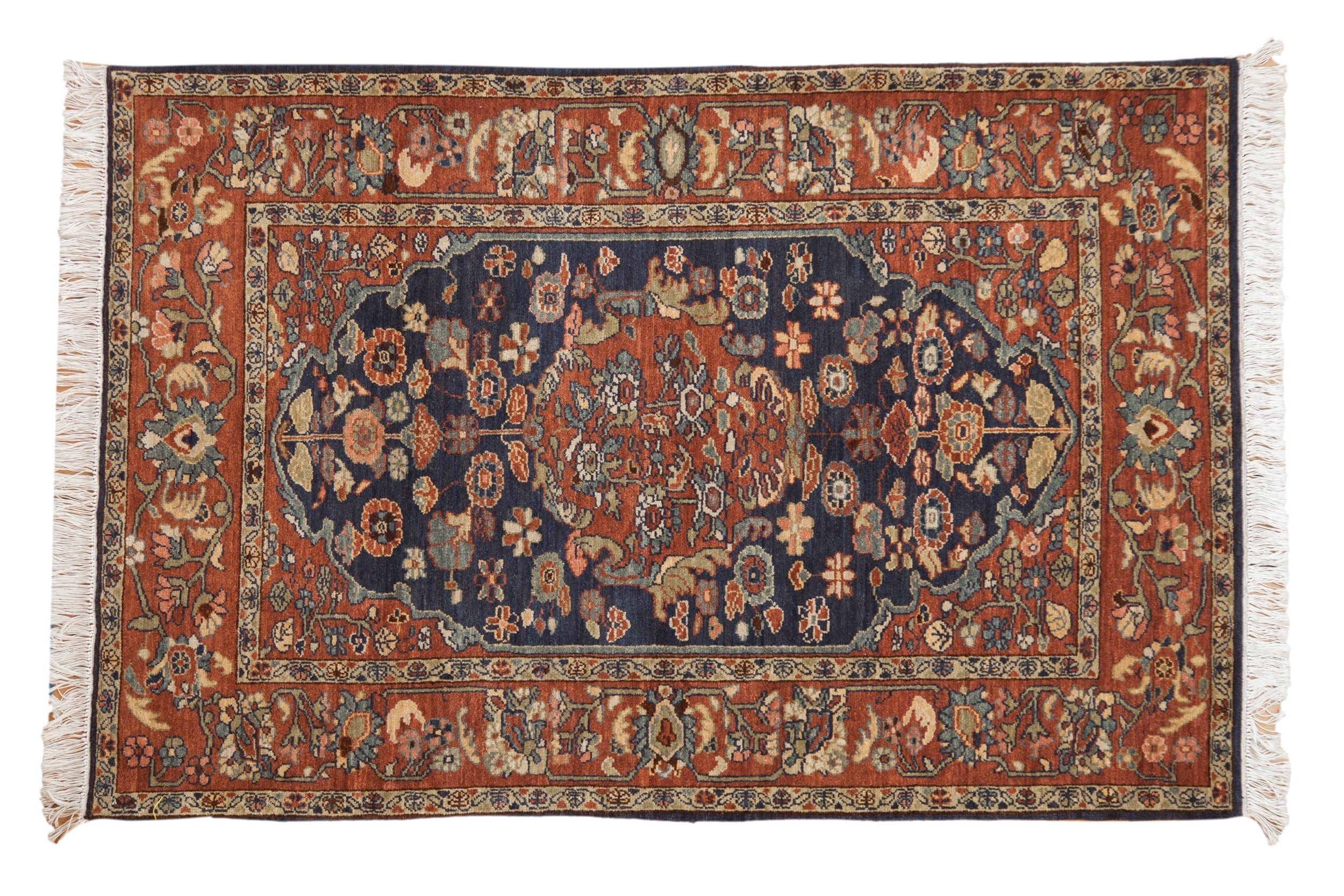 4x6 Vintage Armenian Hamadan Design Rug