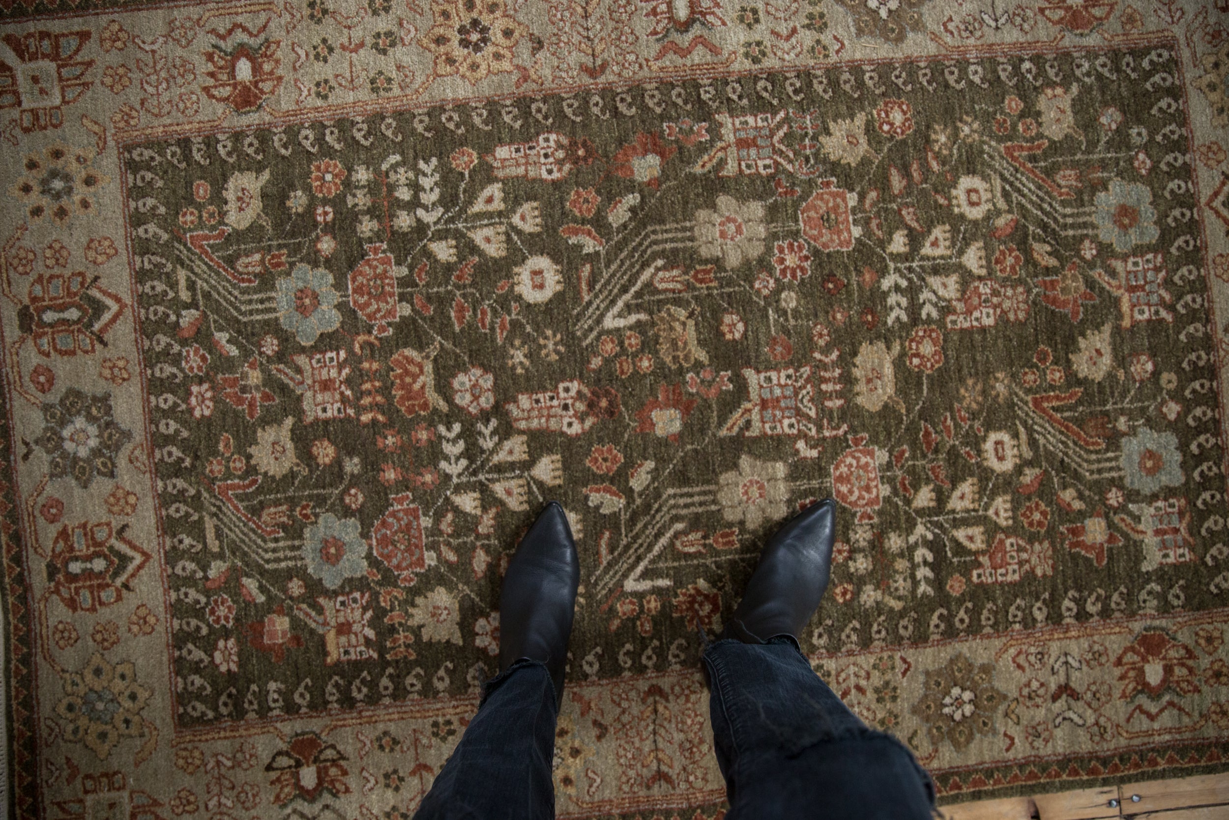 4x6 Vintage Armenian Hamadan Design Rug