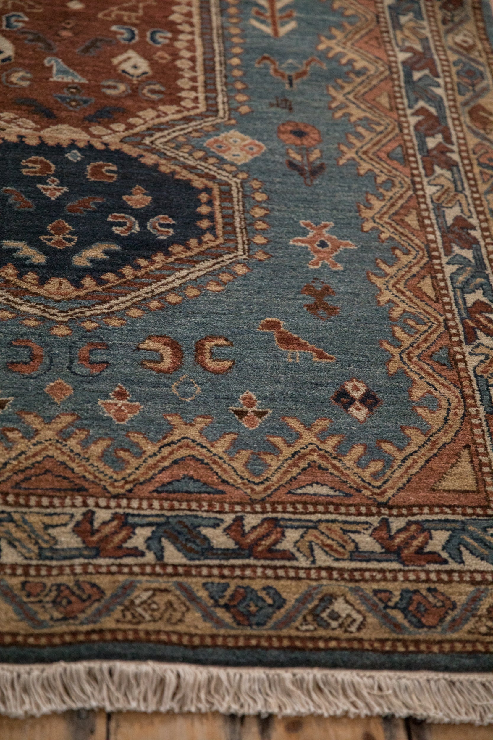 4x6.5 Vintage Armenian Hamadan Design Rug