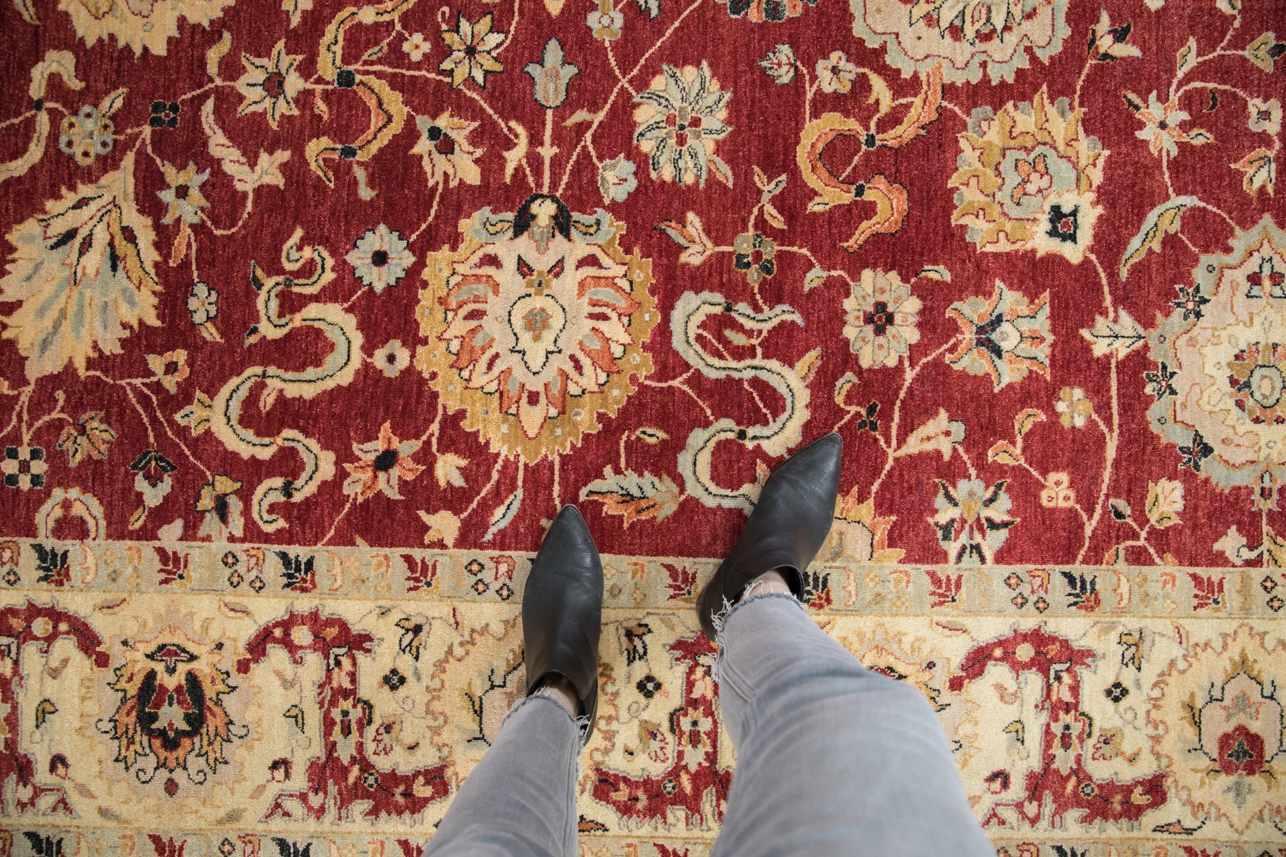 8x10.5 Indian Sultanabad Design Carpet