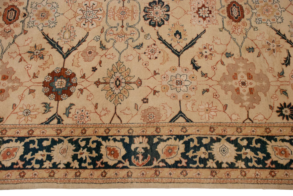 6x9.5 Vintage Indian Bijar Design Carpet