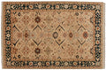 6x9.5 Vintage Indian Bijar Design Carpet