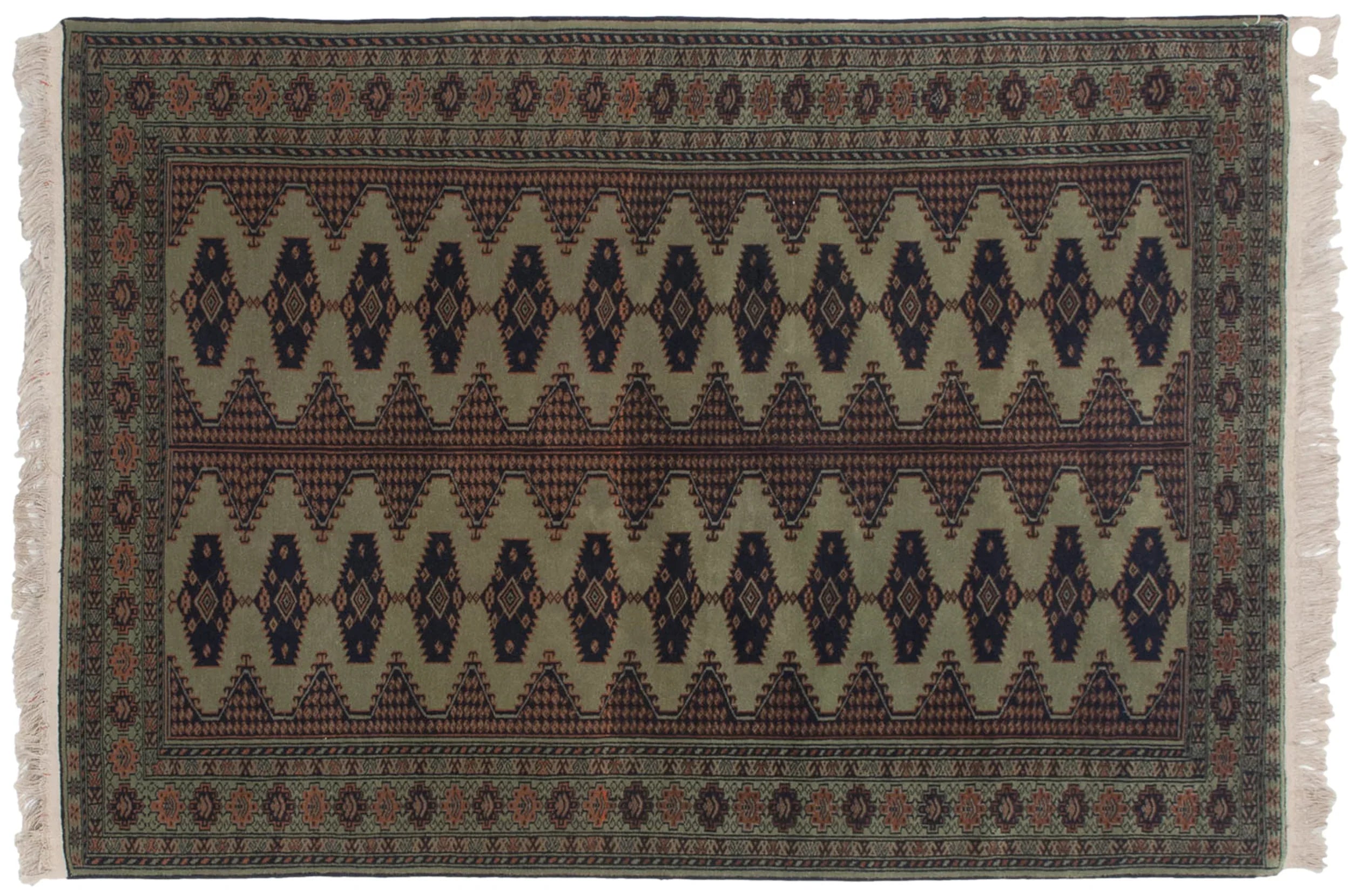 4x6 Vintage Siberian Bokhara Design Rug