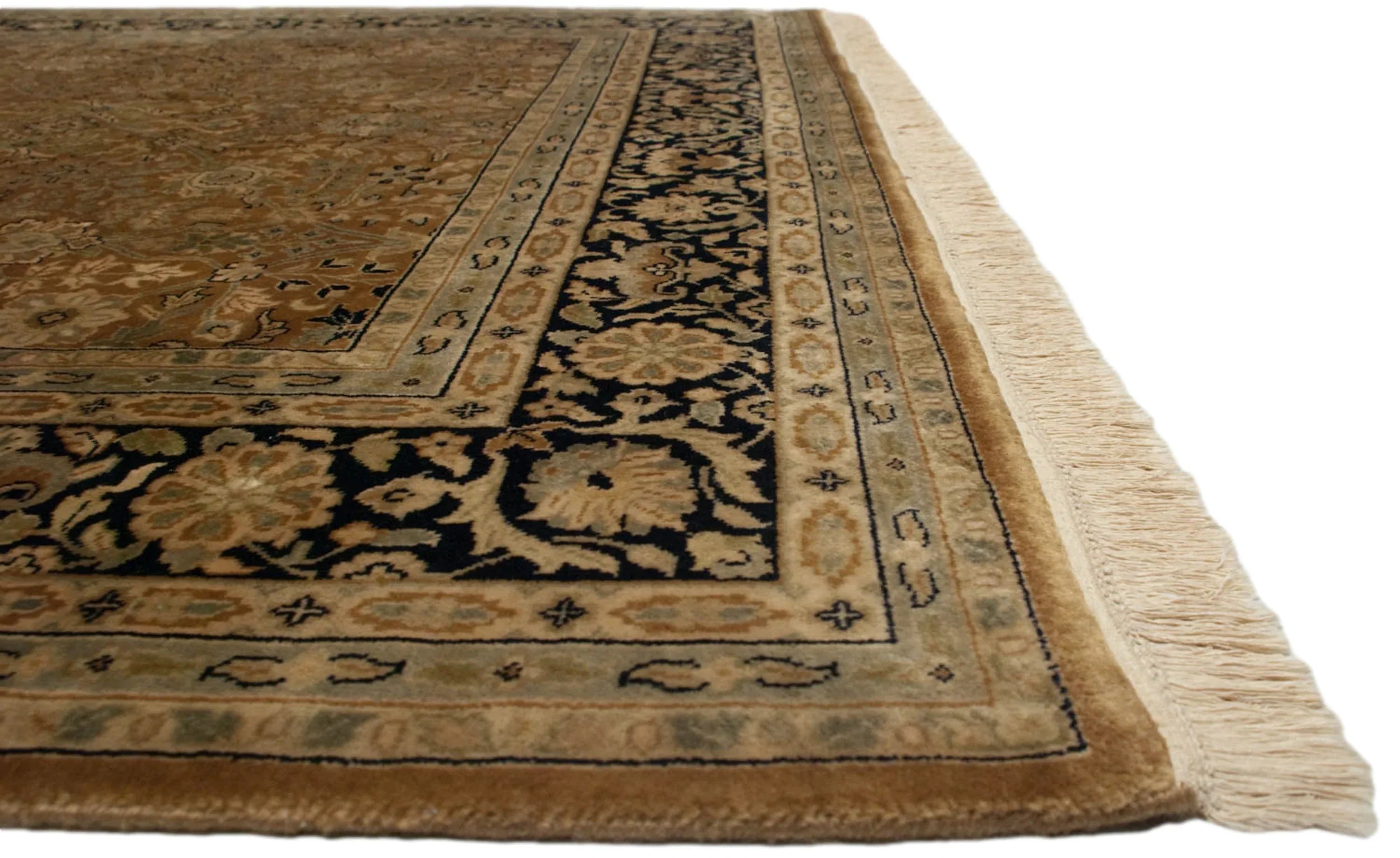 6x9 Vintage Indian Tabriz Design Carpet