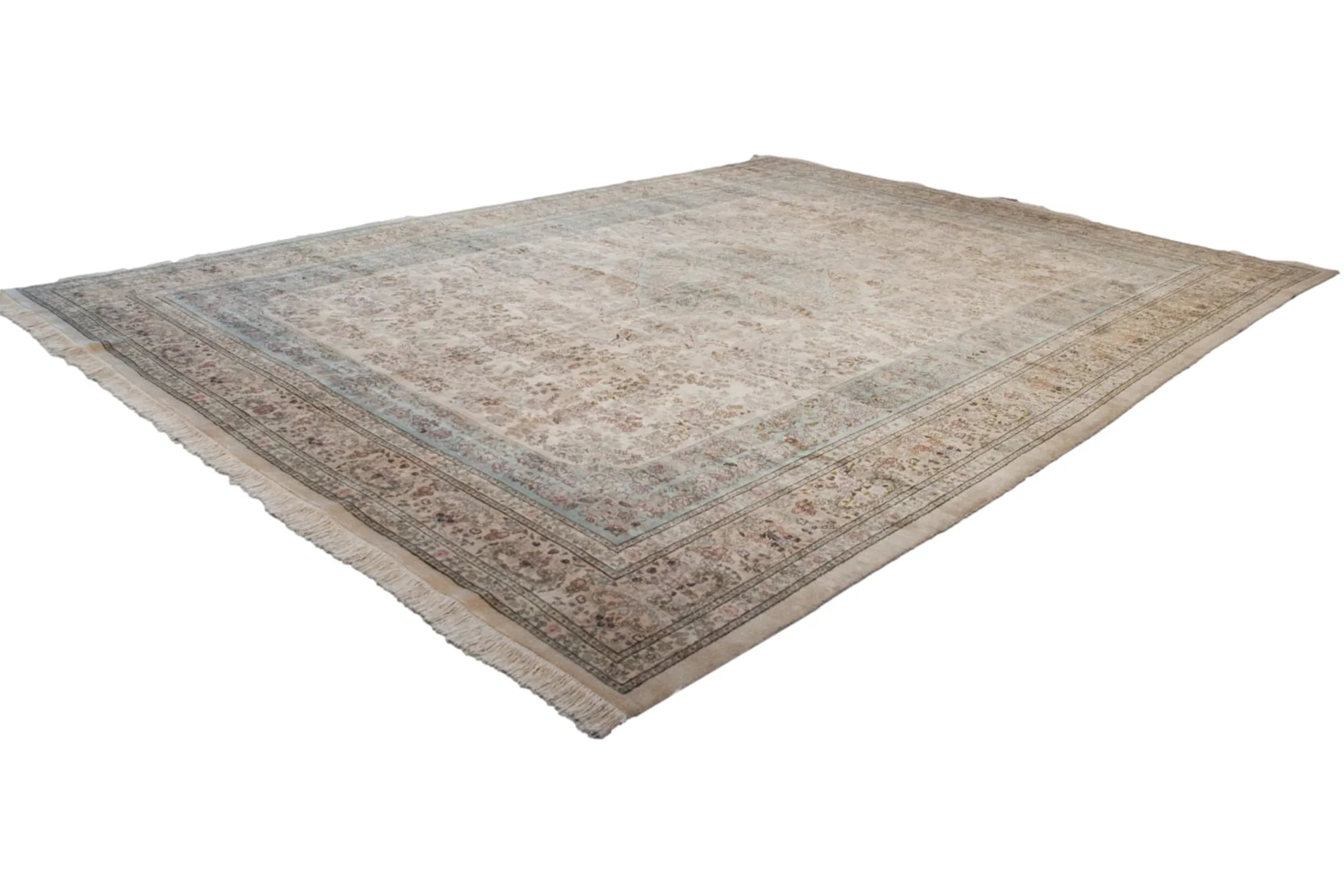 12x17.5 Vintage Tabriz Carpet