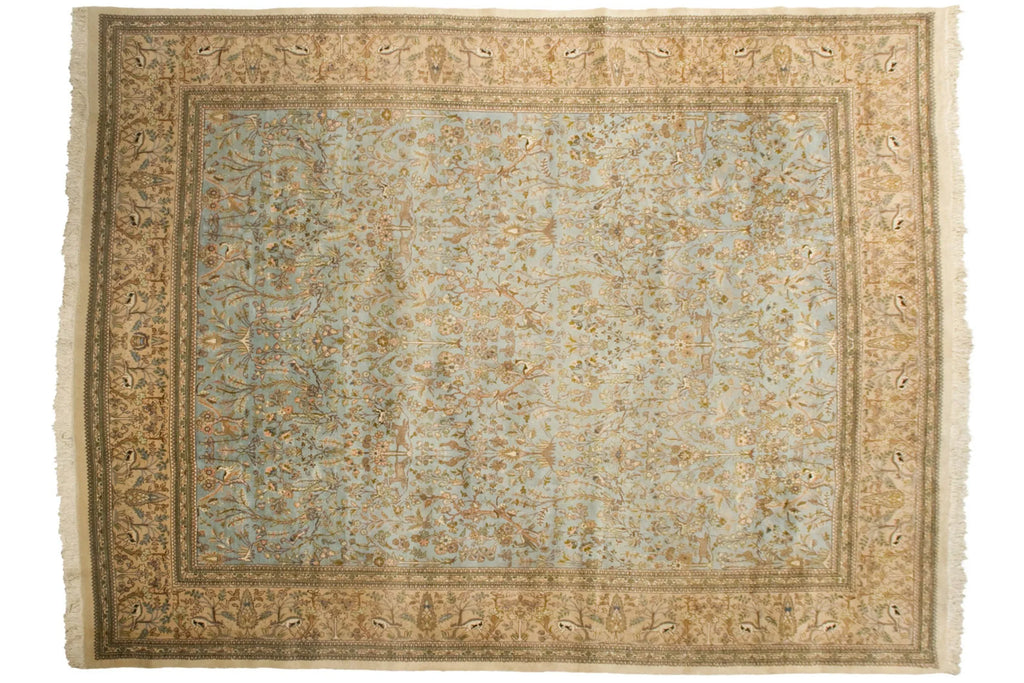 10x13 Vintage Tabriz Carpet