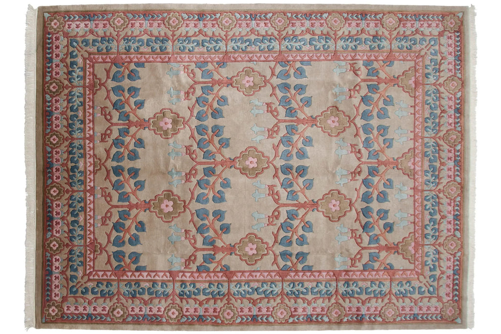 8.5x12 Vintage Indian Arts And Crafts Design Carpet