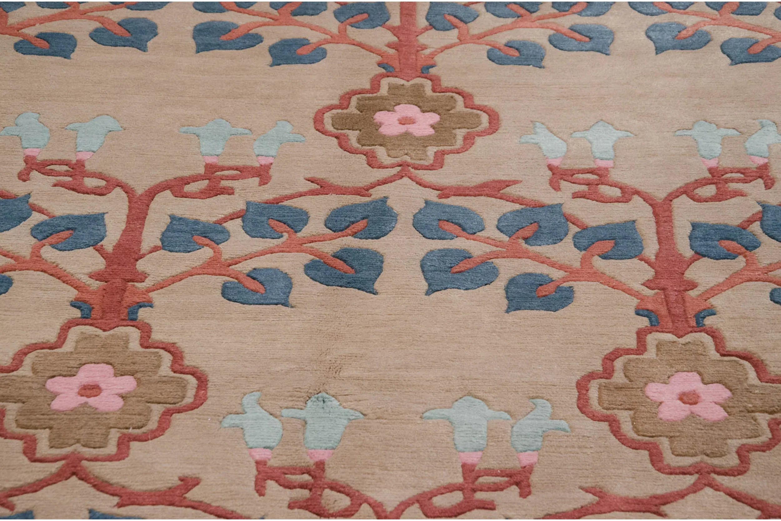 8.5x12 Vintage Indian Arts And Crafts Design Carpet