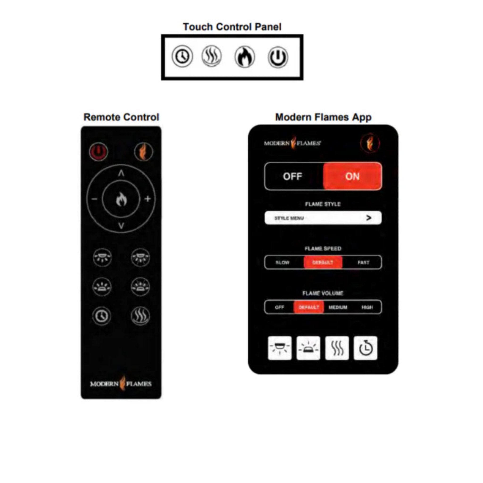 Modern Flames Orion Multi 76" Heliovision Built-In Electric Fireplace [OR76-MULTI] (SAK93726)
