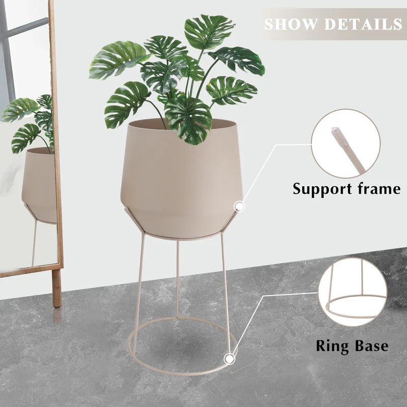 Set of 2-16"&20"H Flower Pot Stand(Gray)