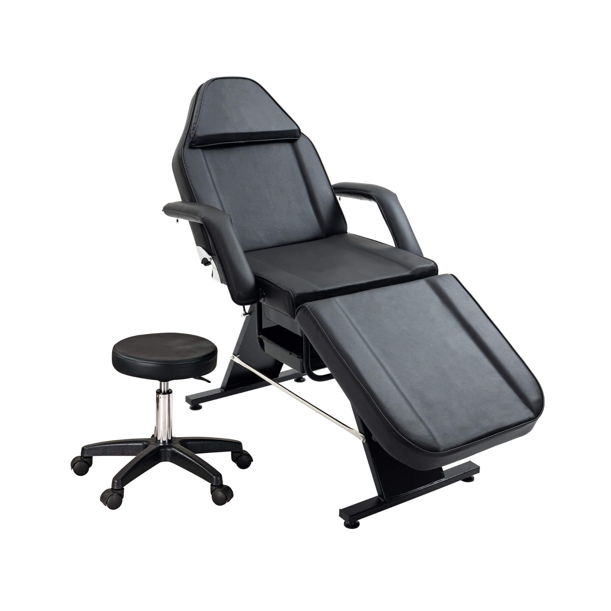 Multi-Purpose 3-Section Adjustable Massage Tattoo Chair With Stool (SAK35617)