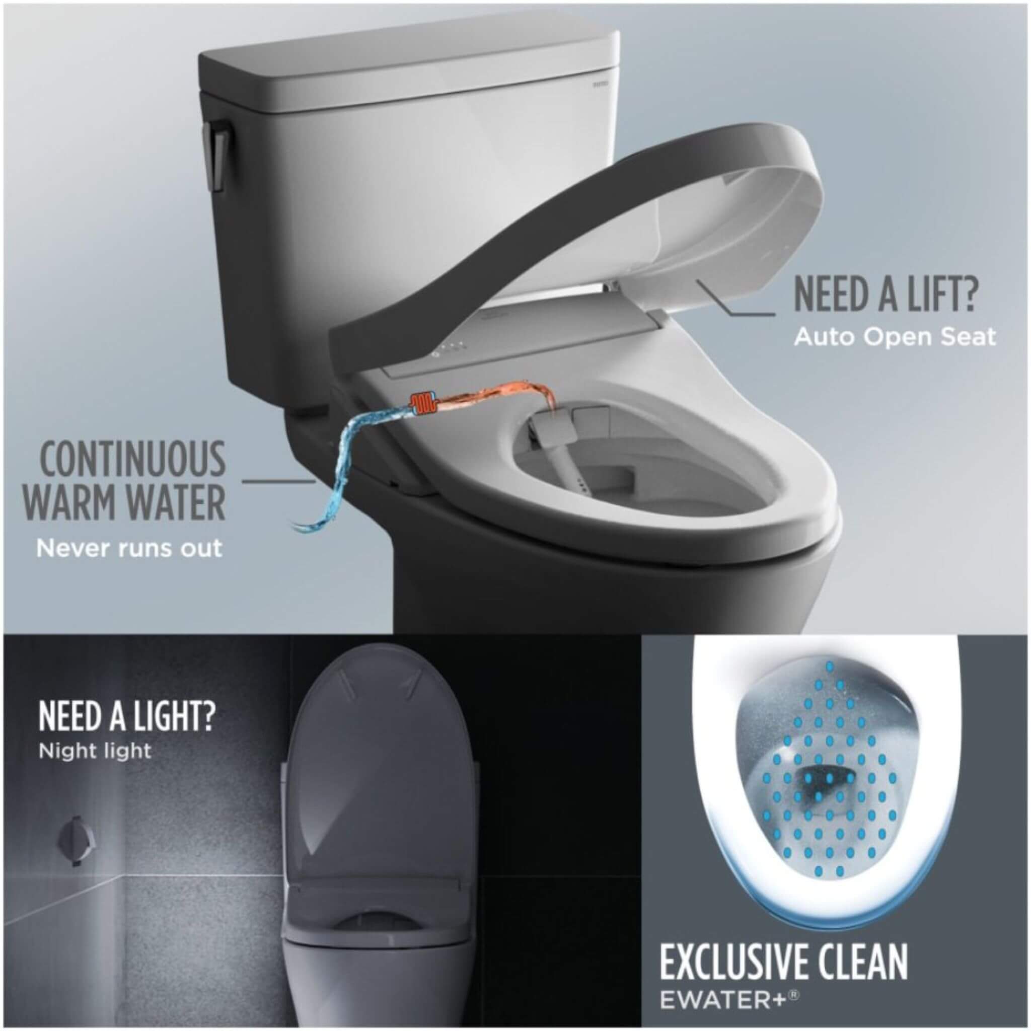 [MW4544736CEFG#01] TOTO Drake II 1.28 GPF Chair Height Toilet With S7A Tornado Flush And Night Light (SAK78957)
