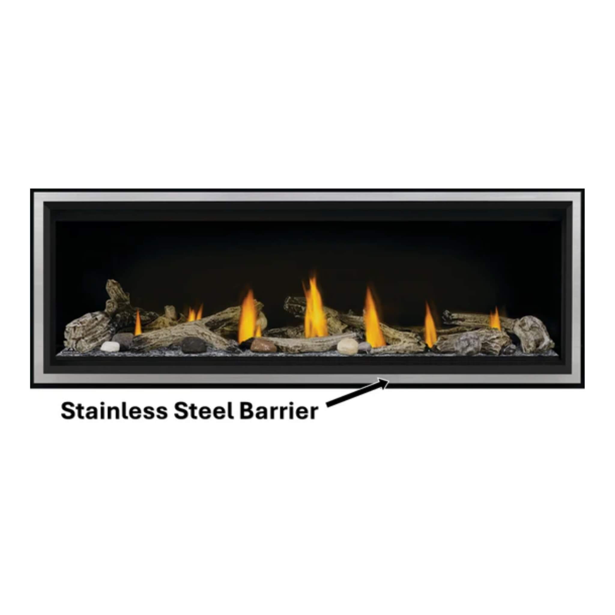 Napoleon Vector 50 Single-Sided Direct Vent Electronic Natural Gas Fireplace With Night Light System, 65" [LV50N-2] (SAK29481)