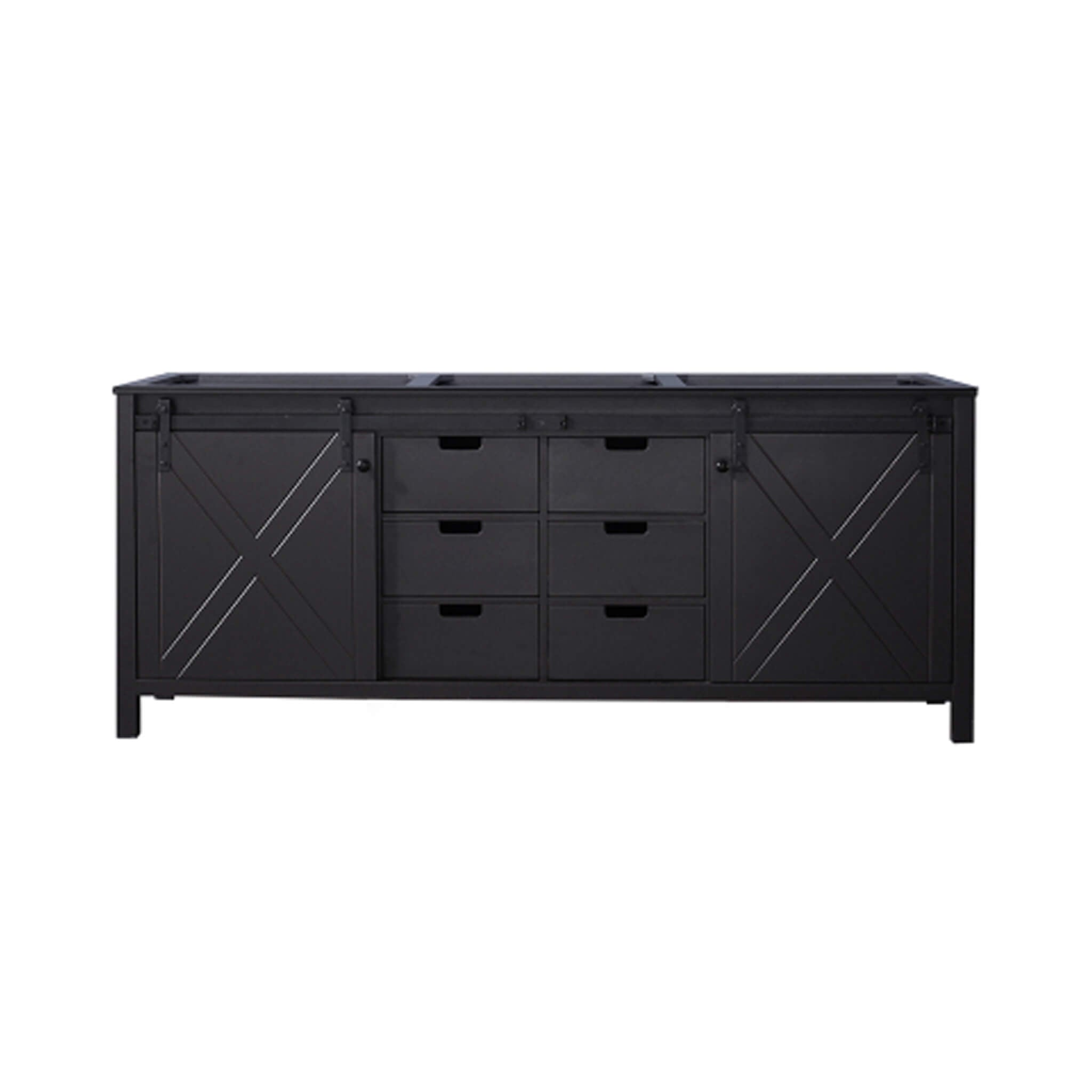 Nuvia 80-Inch Fully Assembled Double Bath Vanity With Soft Close Cabinets [No Countertop] (SAK53904)