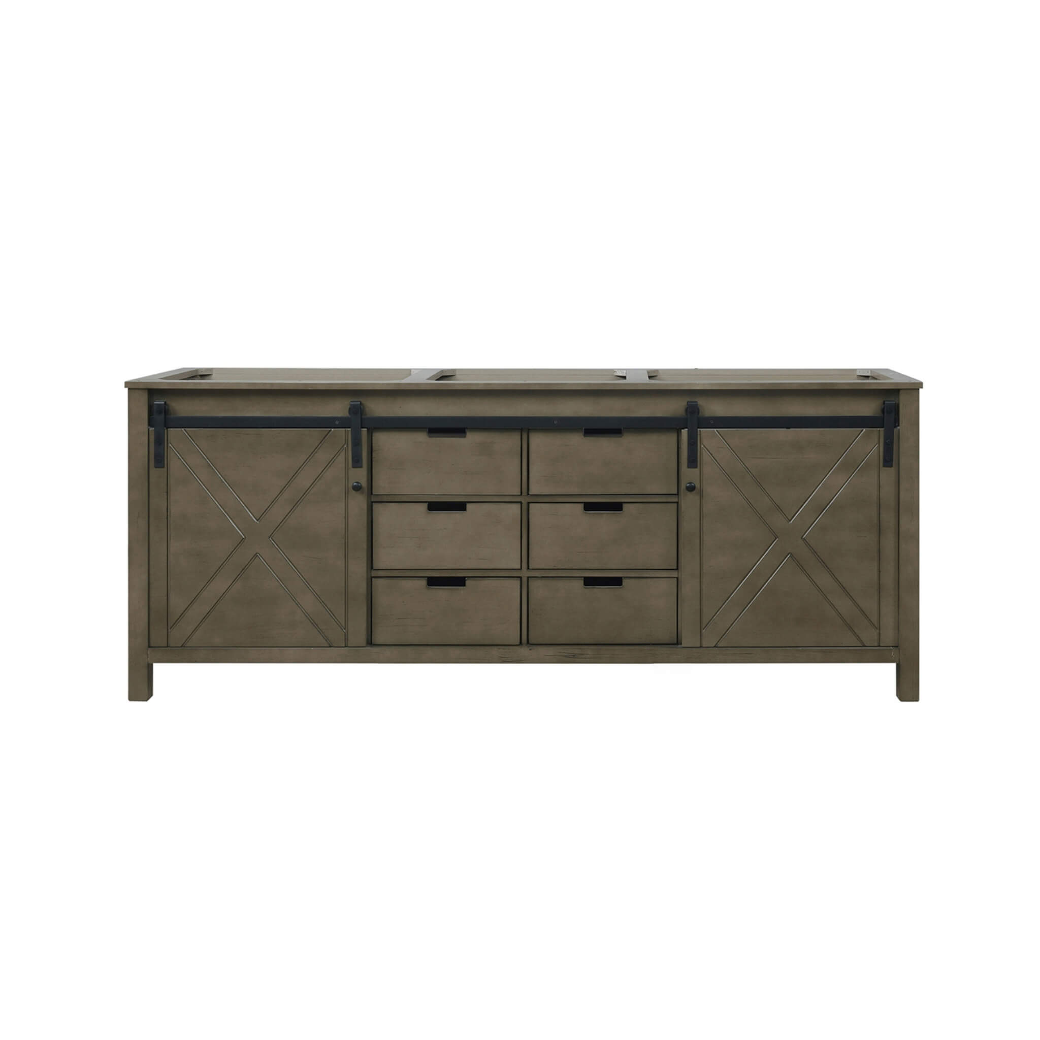 Nuvia 80-Inch Fully Assembled Double Bath Vanity With Soft Close Cabinets [No Countertop] (SAK53904)