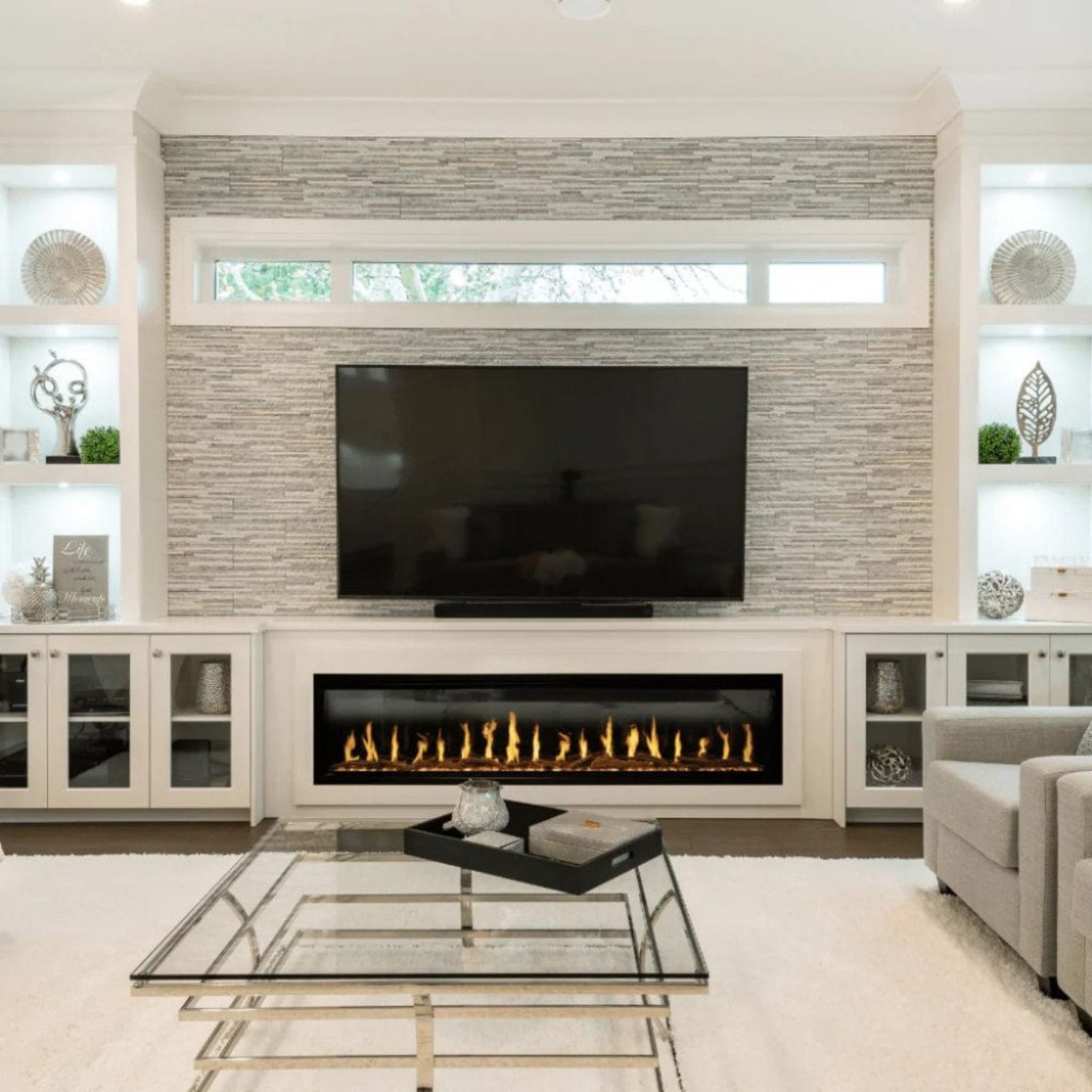 Modern Flames Orion Slim 100" Heliovision Single-Sided Fireplace [OR100-SLIM] (SAK95432)