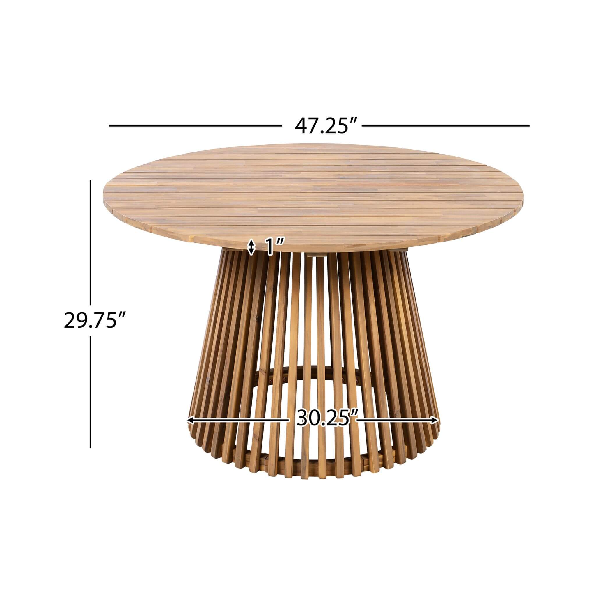Premium 5-Piece Outdoor Acacia Wood Patio Furniture Set With Braided Dining Chairs, Cushions, And Dining Table (SAK26754)