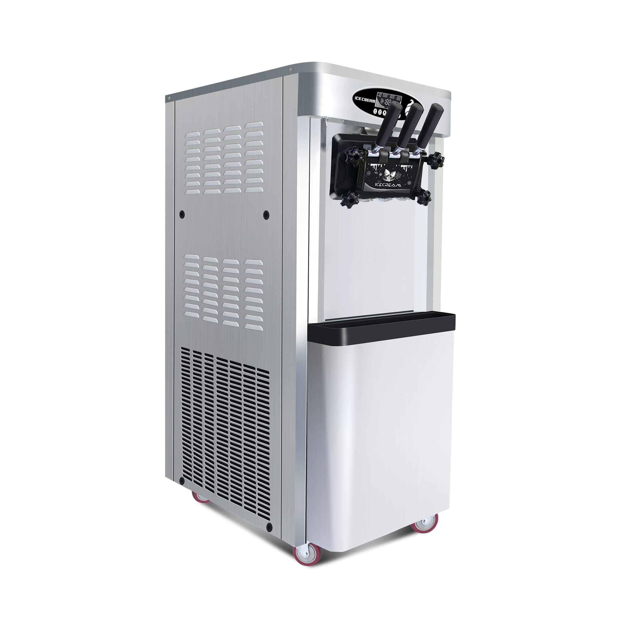 Premium Commercial 3-Flavor Dual Hopper Ice Cream Machine (SAK56917)