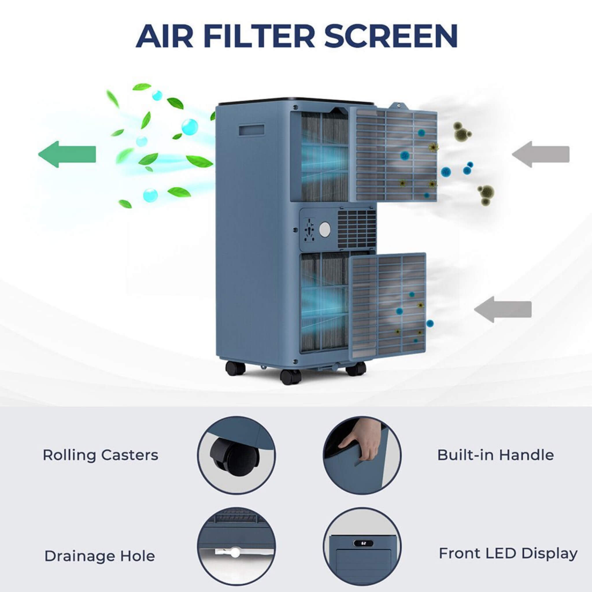Premium Freestanding AC Unit With Remote Control, 10K BTU (SAK41642)