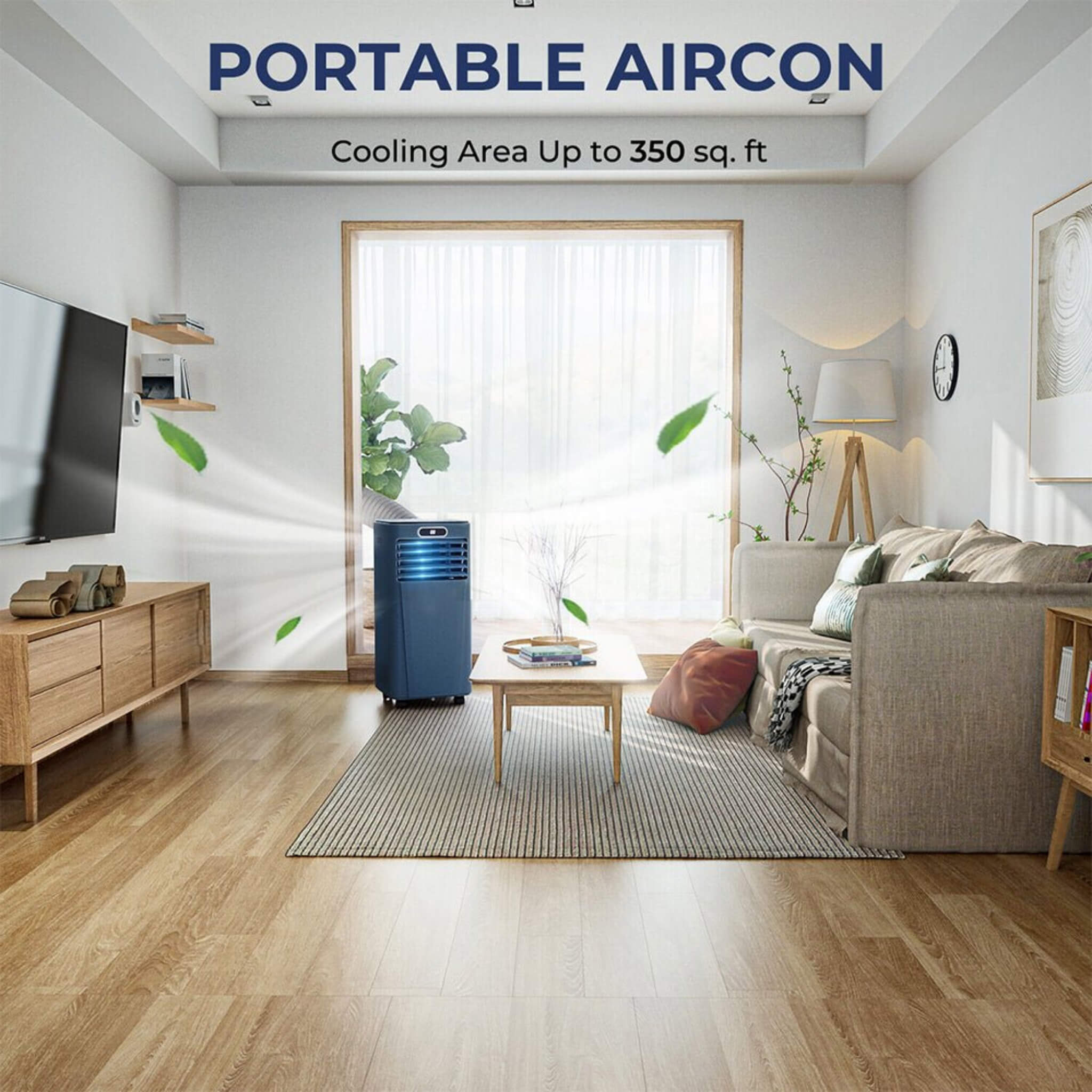 Premium Freestanding AC Unit With Remote Control, 10K BTU (SAK41642)