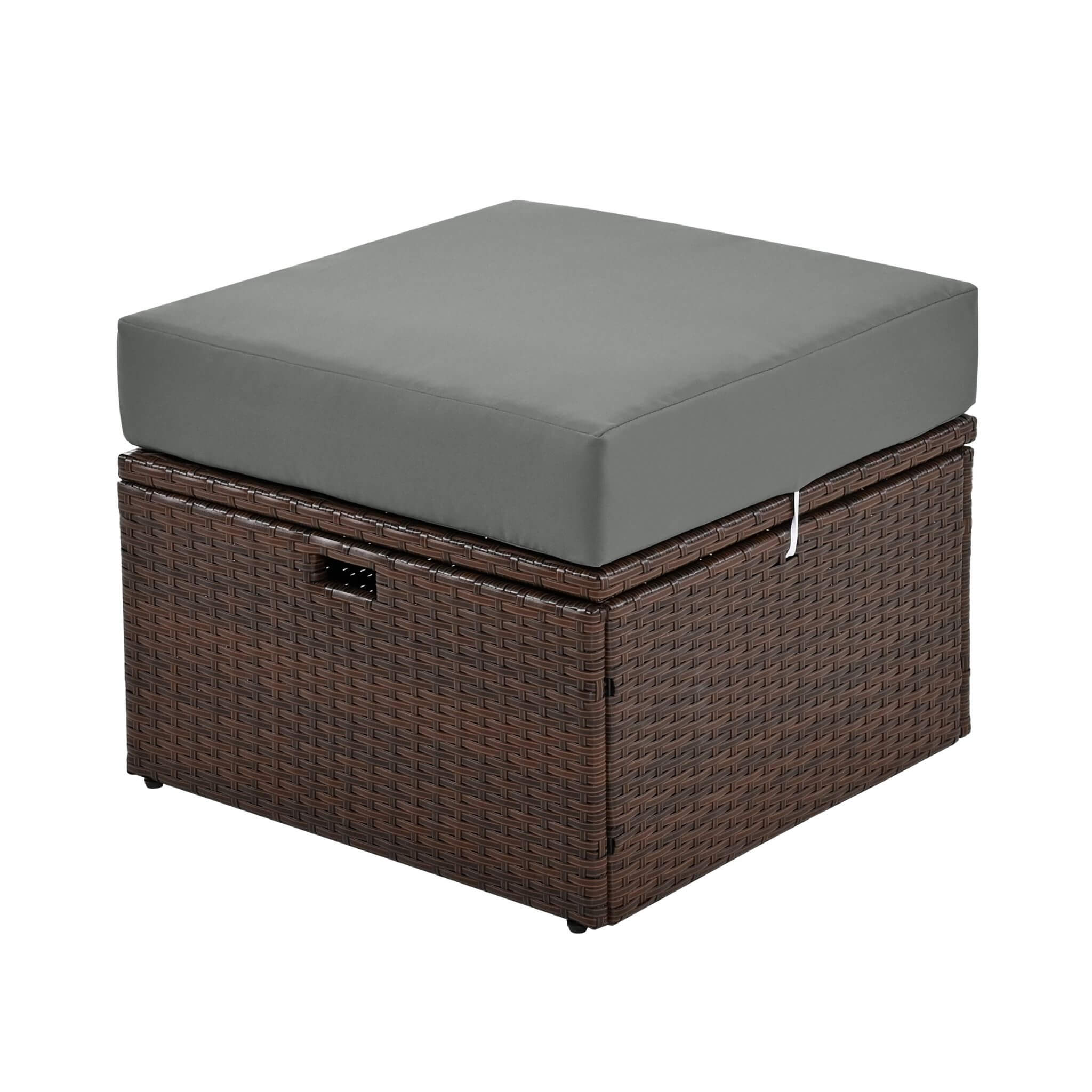 Premium Outdoor 2-Seater Patio Daybed With Foldable Awning, Cushions, And Rattan Frame (SAK90233)