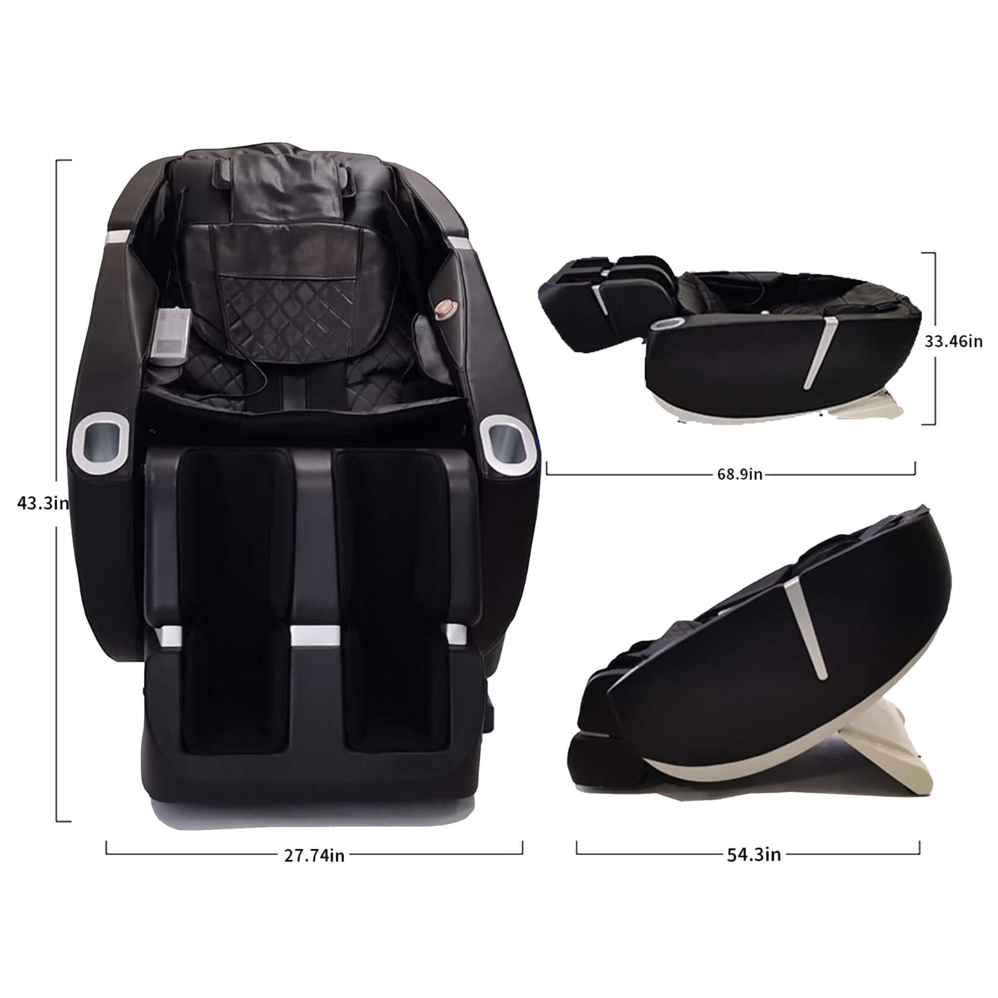 Rovix Premium Zero Gravity Full Body Multifunction Massage Chair With Auto Body Scan (SAK72182)