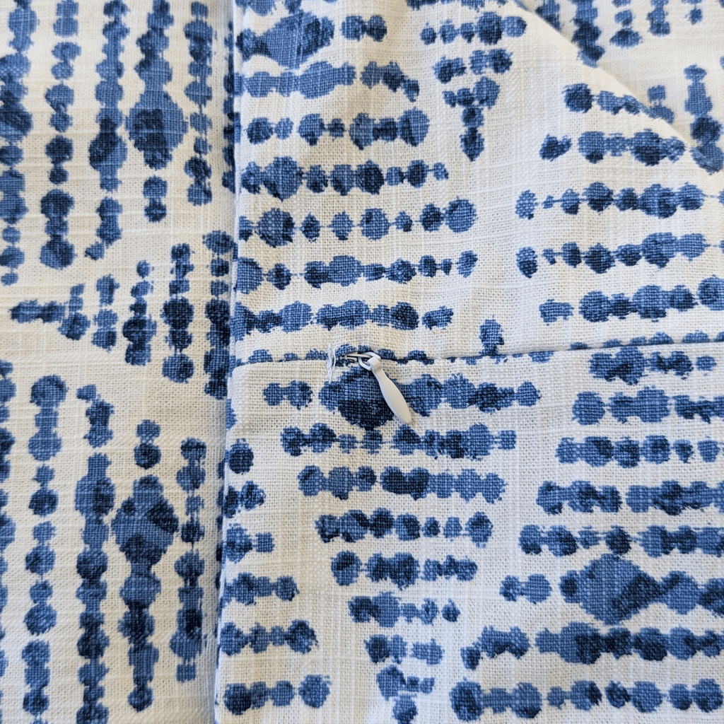 Boho Indigo Blue Diamond Print Chair and Footstool Covers, Compatible with IKEA Poang