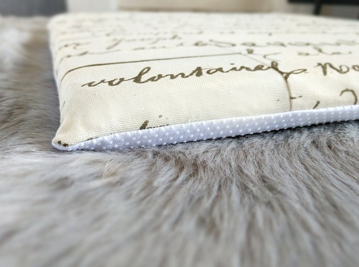 SALE IKEA Bankkamrat, Hemmahos, Stuva Bench Pad Cover  Calligraphy Print