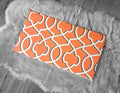 SALE IKEA Bankkamrat, Hemmahos, Stuva Bench Pad Cover  Cinnamon Orange Retro Print