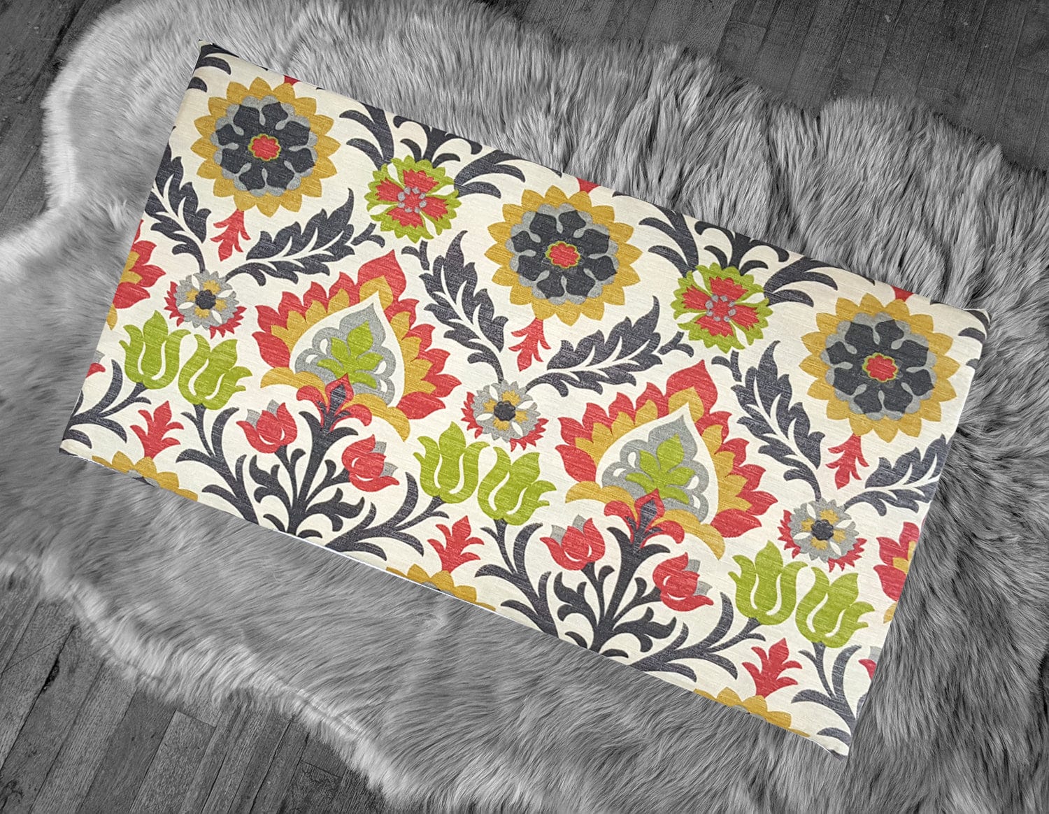 SALE IKEA Bankkamrat, Hemmahos, Stuva Bench Pad Cover Floral Damask IKEA Santa Maria Jewel
