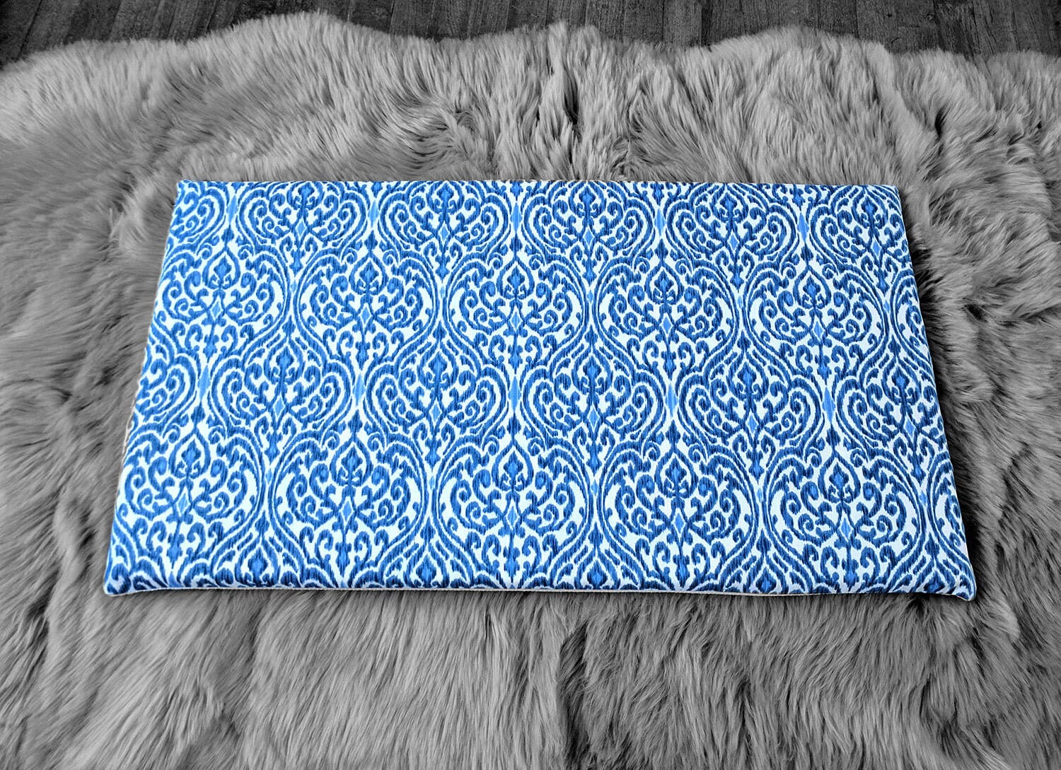 SALE IKEA Bankkamrat, Hemmahos, Stuva Bench Pad Cover  Indigo Indian Print