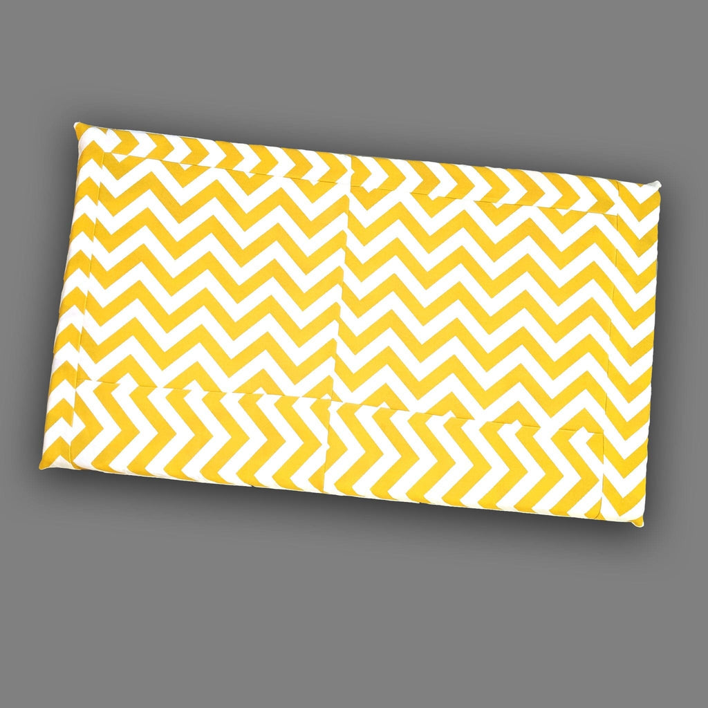 SALE IKEA Bankkamrat, Hemmahos, Stuva Bench Pad Cover  Patchwork Yellow Chevron Pattern
