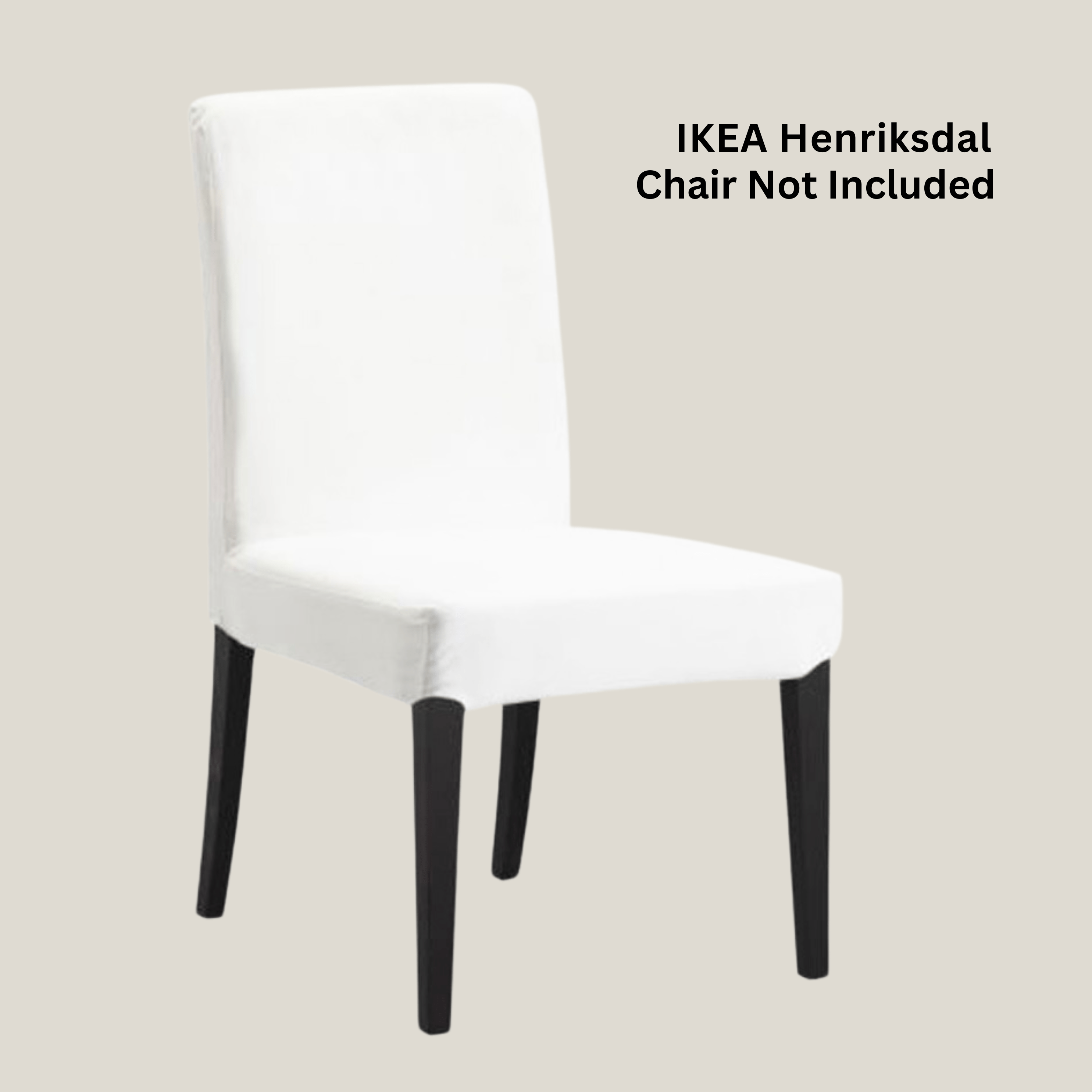 2 Pack, Buffalo Check Beige Dining Chair Cover, Compatible with IKEA Henriksdal, Euro/Aus
