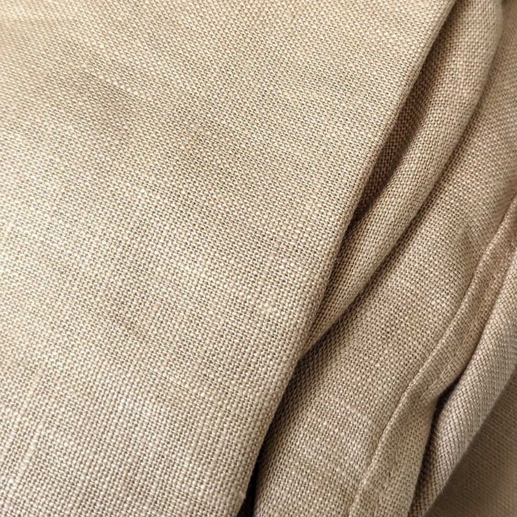 Beige Linen Floor-Length Slipcover Compatible with IKEA Henriksdal Chair – Elegant Dining Room Upgrade
