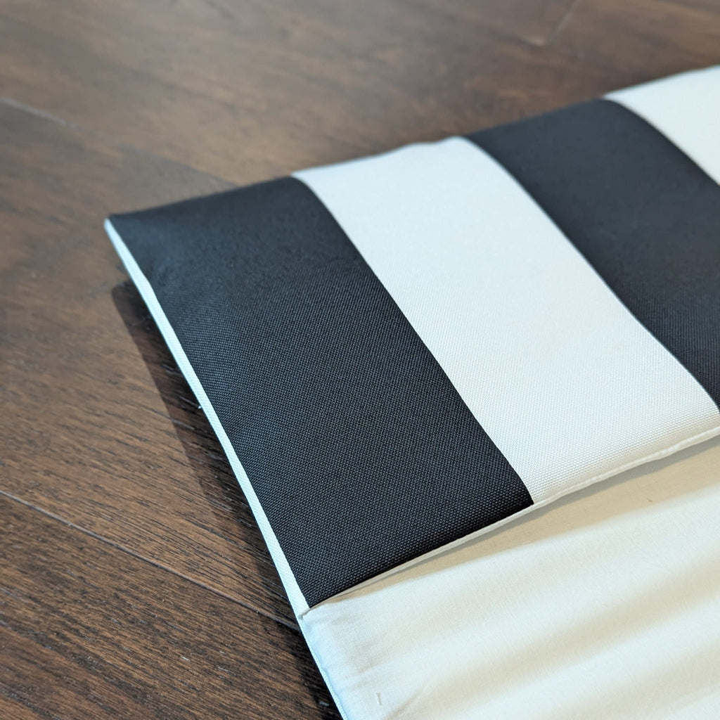 Black Stripe Cushion Cover, Compatible with IKEA Children's Poang