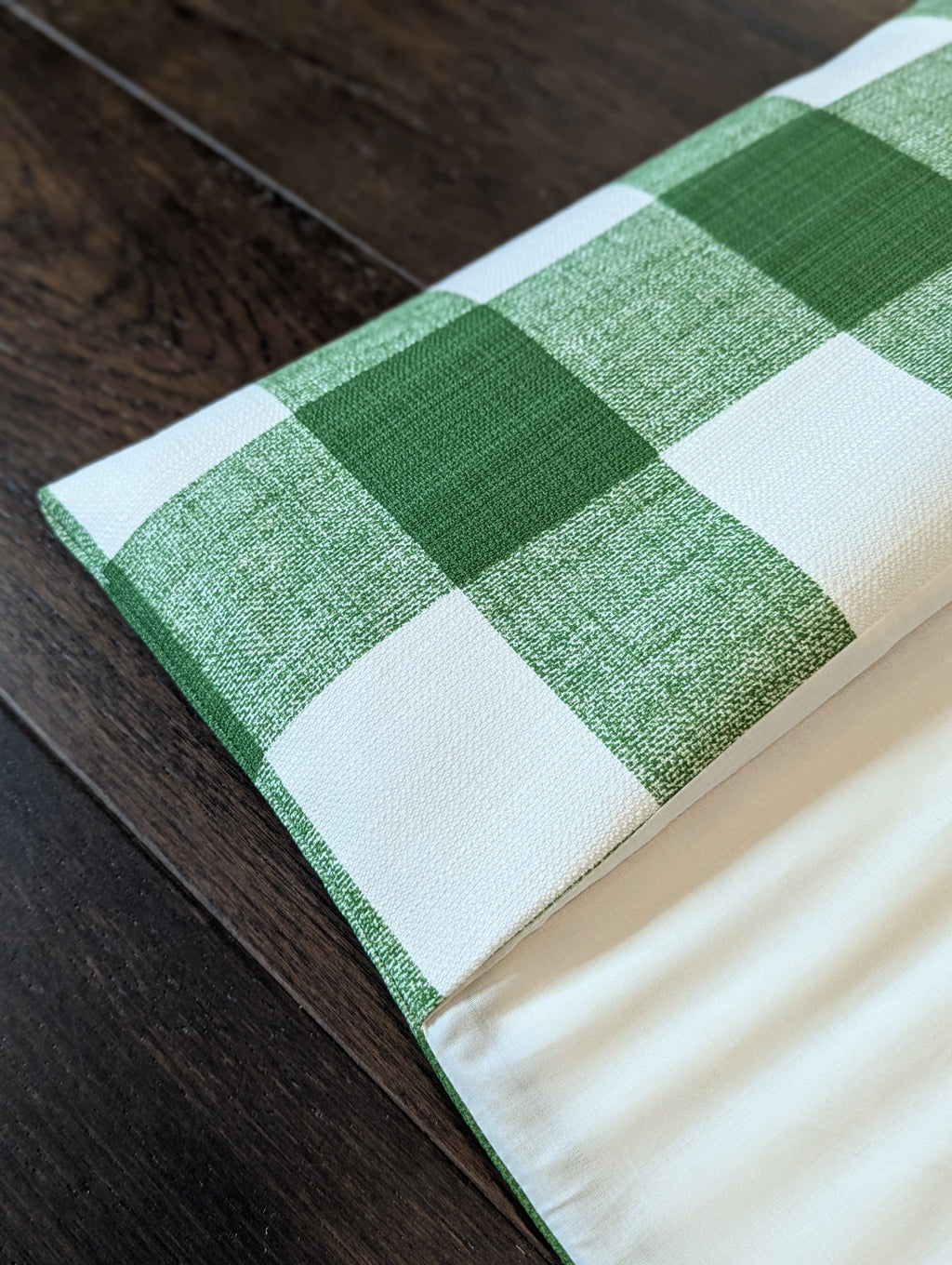 Green Check Cushion Cover, Compatible with IKEA Children's Poang