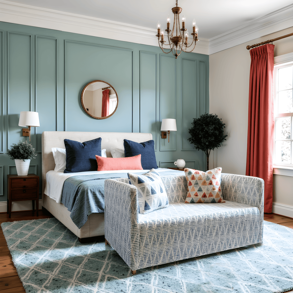 Boho Indigo Blue Slipcover for IKEA Knopparp Sofa – Vibrant, Comfortable, and Bohemian Chic