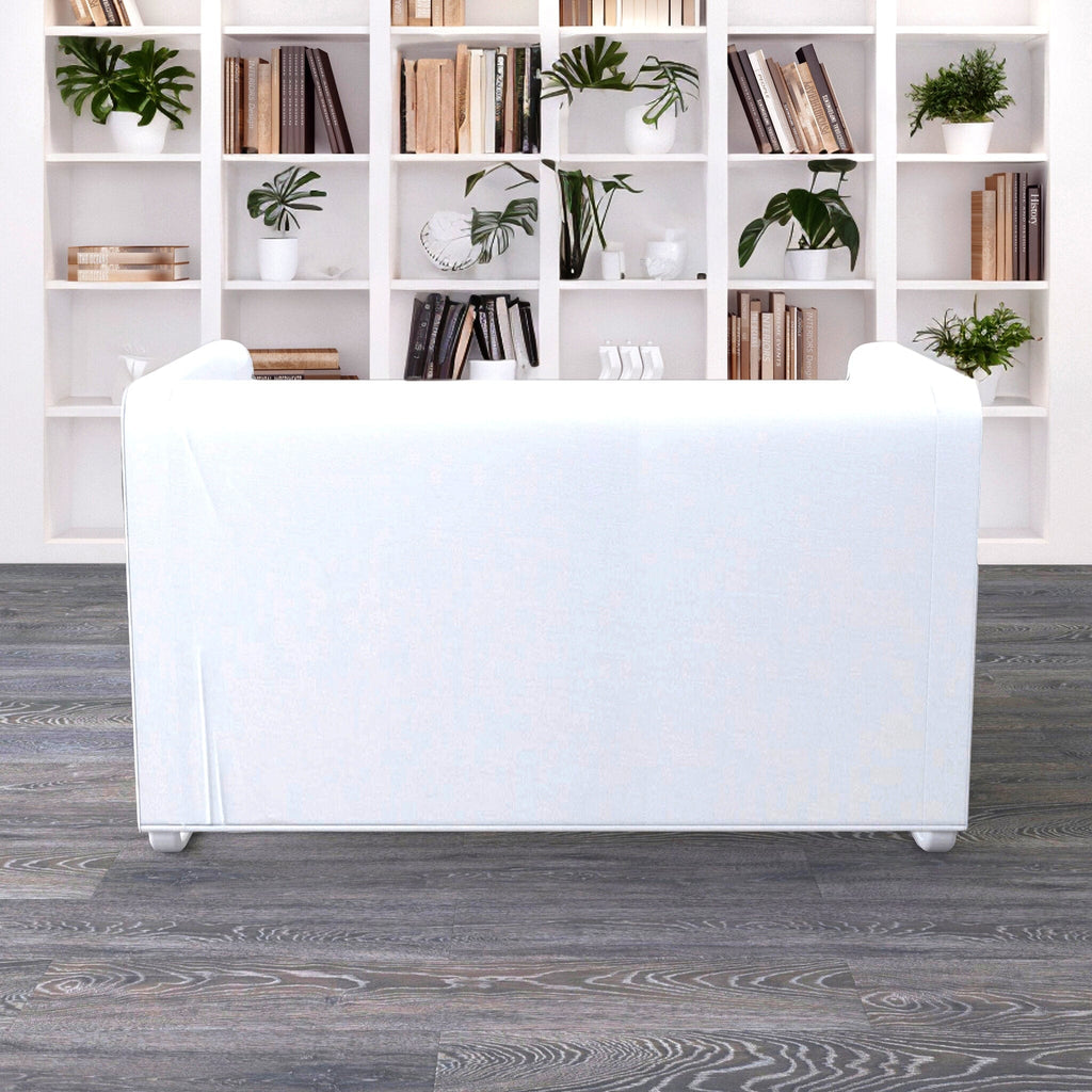 Solid White European Linen Slipcover for IKEA Knopparp Sofa – Simple, Elegant, and Versatile