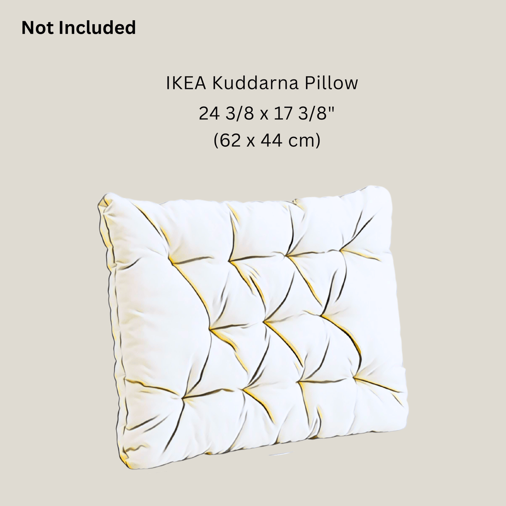 2 Pack Outdoor Pillow Covers | Blue Rain | Compatible with IKEA Duvholmen and Kuddarna Cushions
