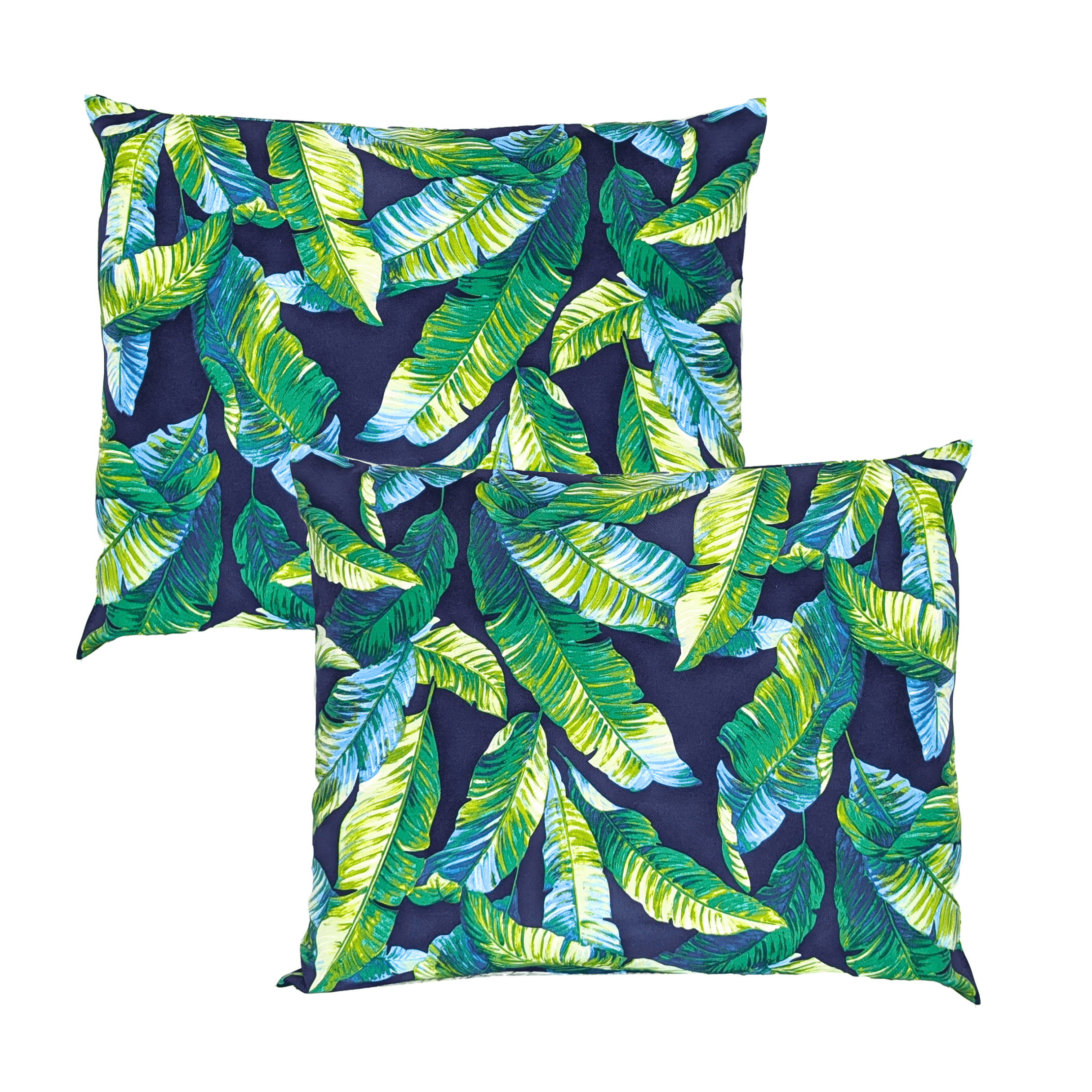 Banana Leaf Blue Rain Outdoor Slip Covers, Compatible with IKEA Duvholmen