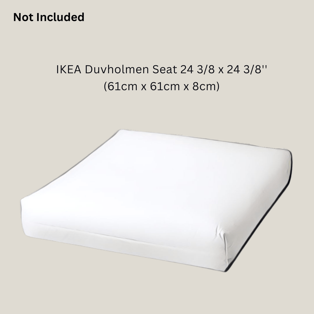 Banana Leaf Blue Rain Outdoor Slip Covers, Compatible with IKEA Duvholmen