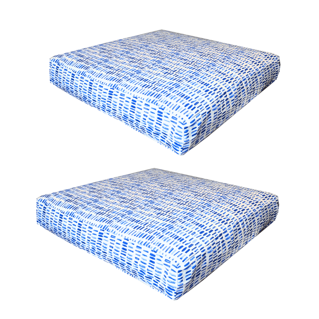 Banana Leaf Blue Rain Outdoor Slip Covers, Compatible with IKEA Duvholmen