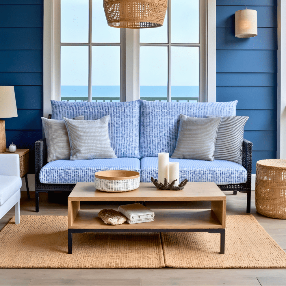 Blue Rain Outdoor Slip Covers, Compatible with IKEA Duvholmen