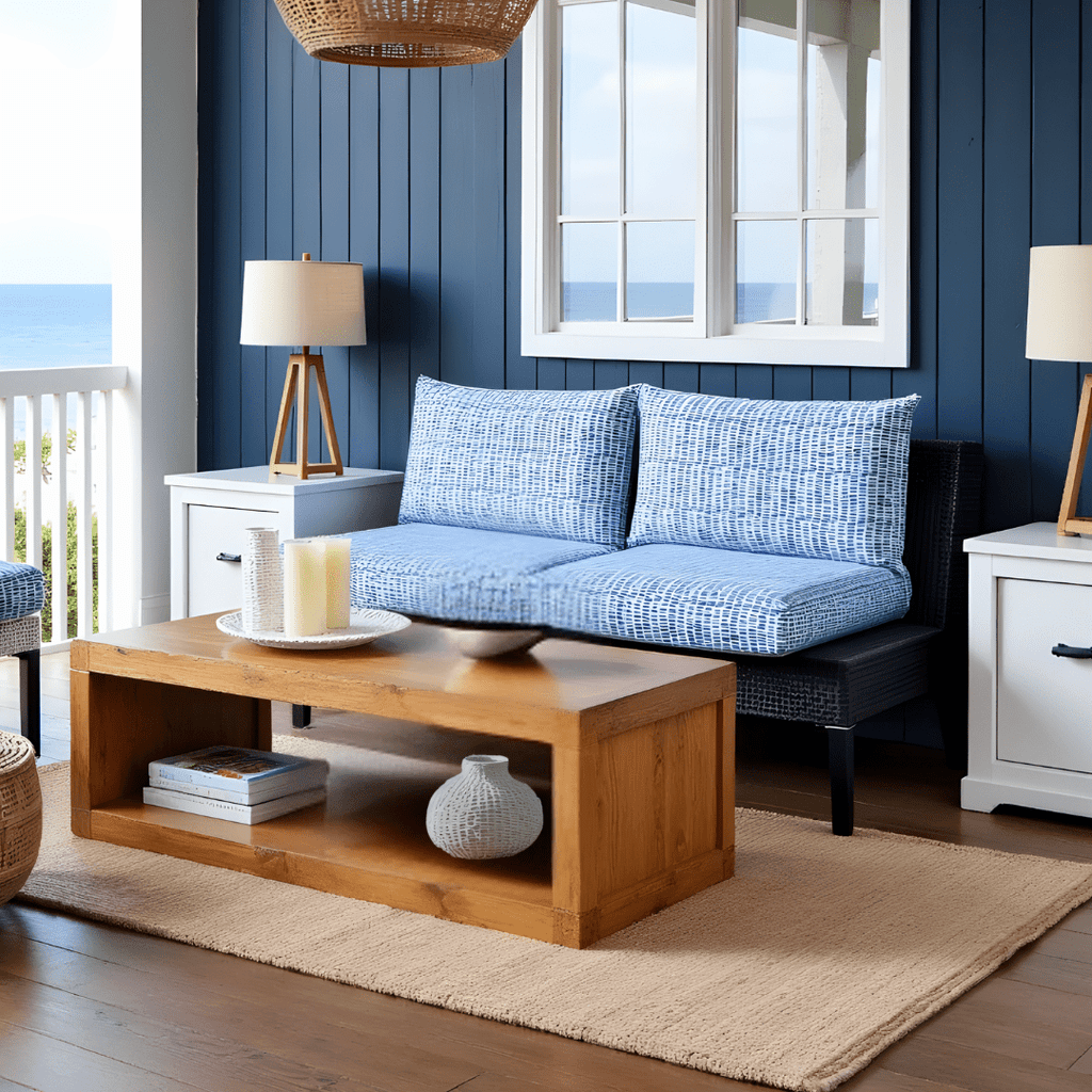 Blue Rain Outdoor Slipcovers, Compatible with IKEA Duvholmen Kuddarna